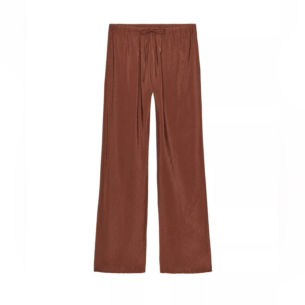 ZW Collection Flowy Pants -Caramel